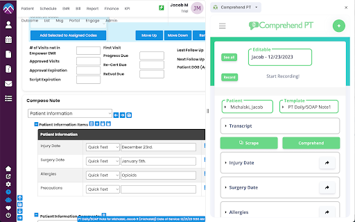 image for Comprehend PT EMR Integration