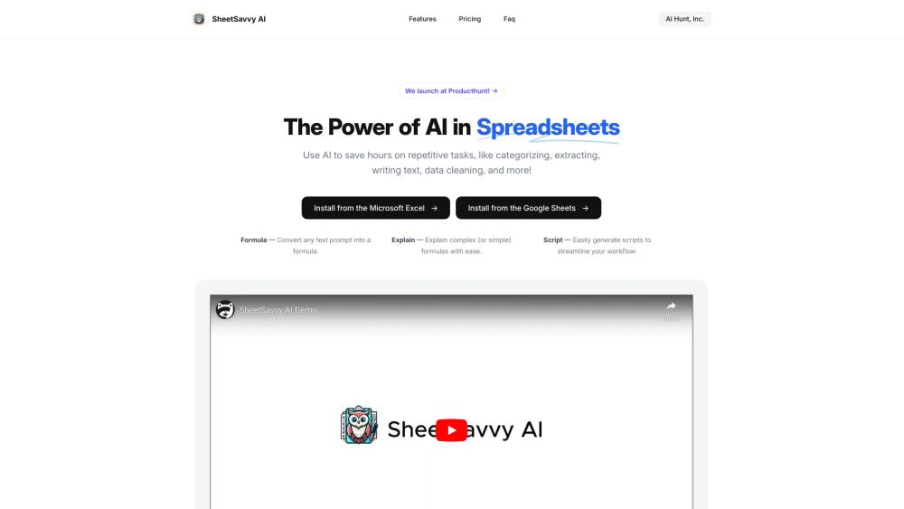 image for SheetSavvy AI
