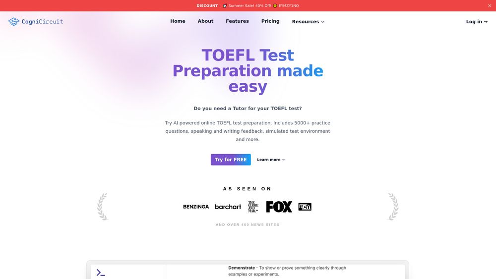 image for TOEFL Preparation App