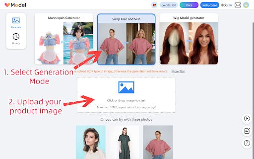 image for VModel - AI Fashion Model Generator