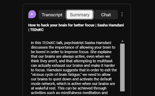 image for Summary and Chat with YouTube Video