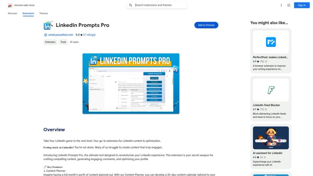 image for LinkedIn Prompts Pro