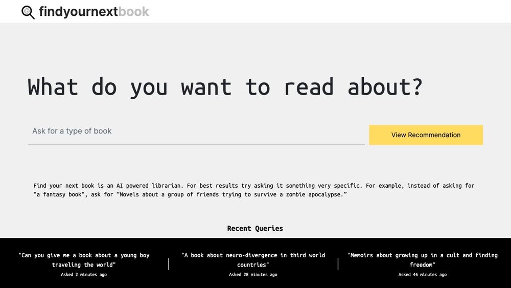 image for Find Your Next Book