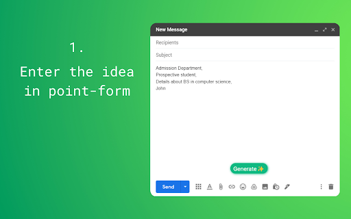 image for TailyAI - Write hassle free emails using AI