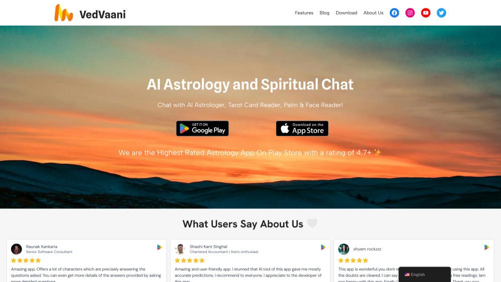 image for VedVaani - AI Astrology & Spiritual App