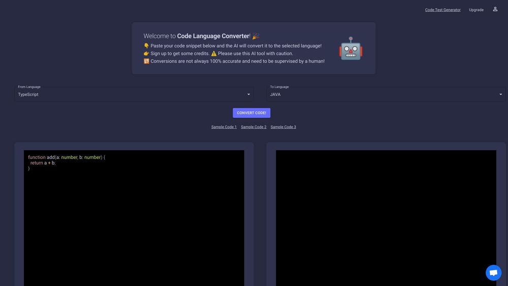 image for Code Language Converter