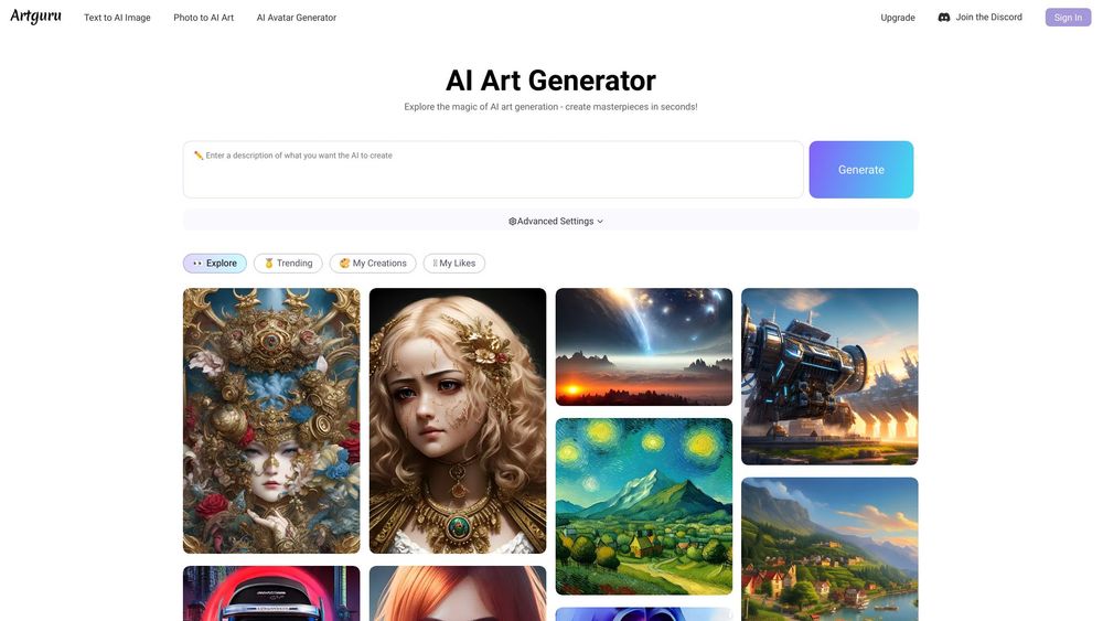 image for Artguru AI Art Generator