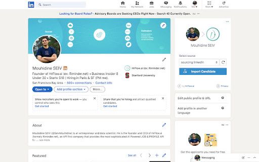 image for HrFlow.ai - Import Resumes from any website