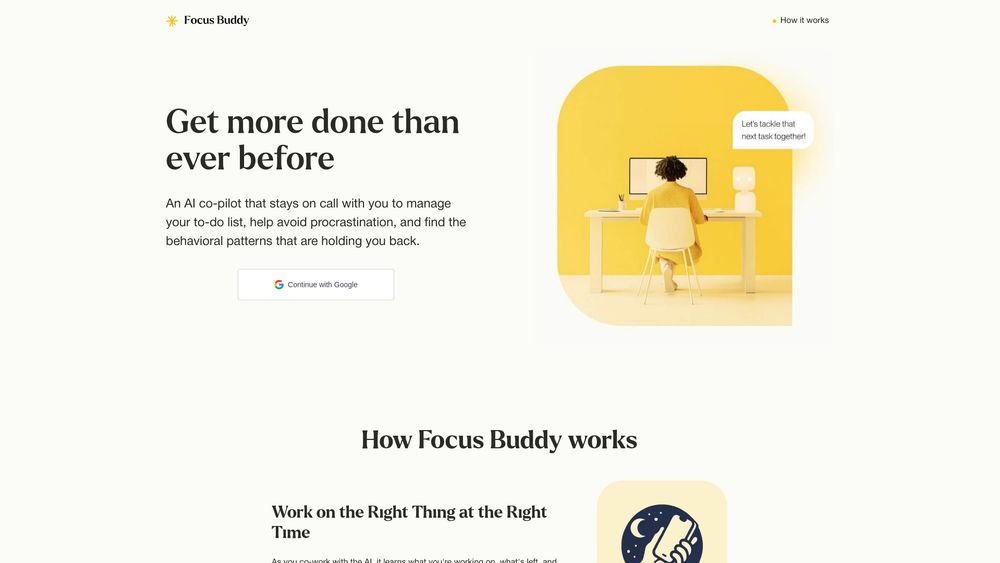 image for Focus Buddy (YC S24)
