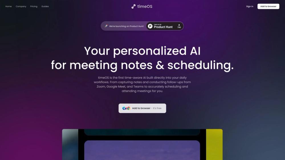 image for timeOS AI