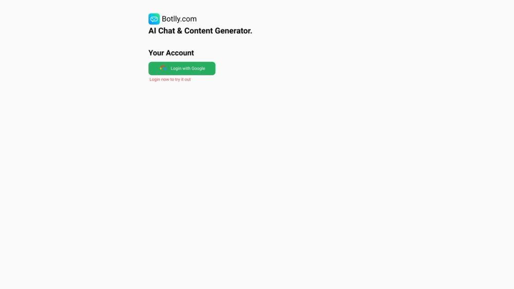 image for Botlly.com - AI Content Generation Tool
