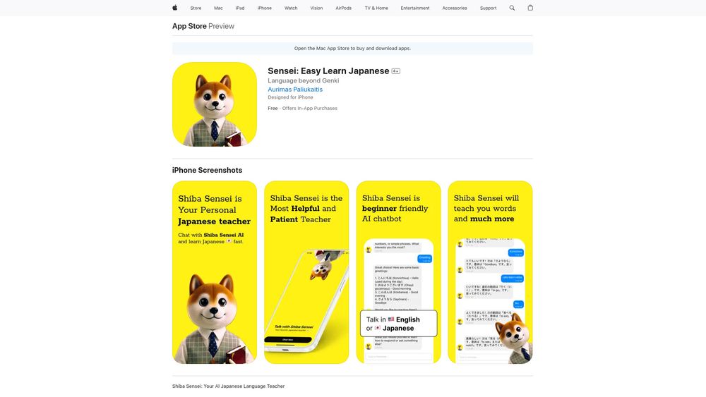 image for Shiba Sensei: Learn Japanese with AI