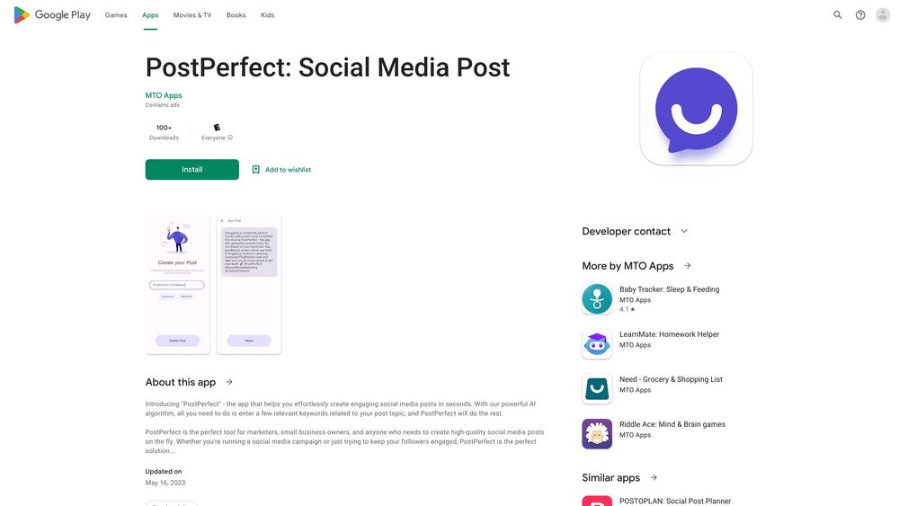 image for PostPerfect: GPT posts for social media