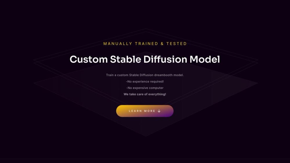 image for Train A Model (Stable diffusion)