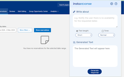 image for instasponse.ai Official - Instant AI Responses for Booking.com Hosts