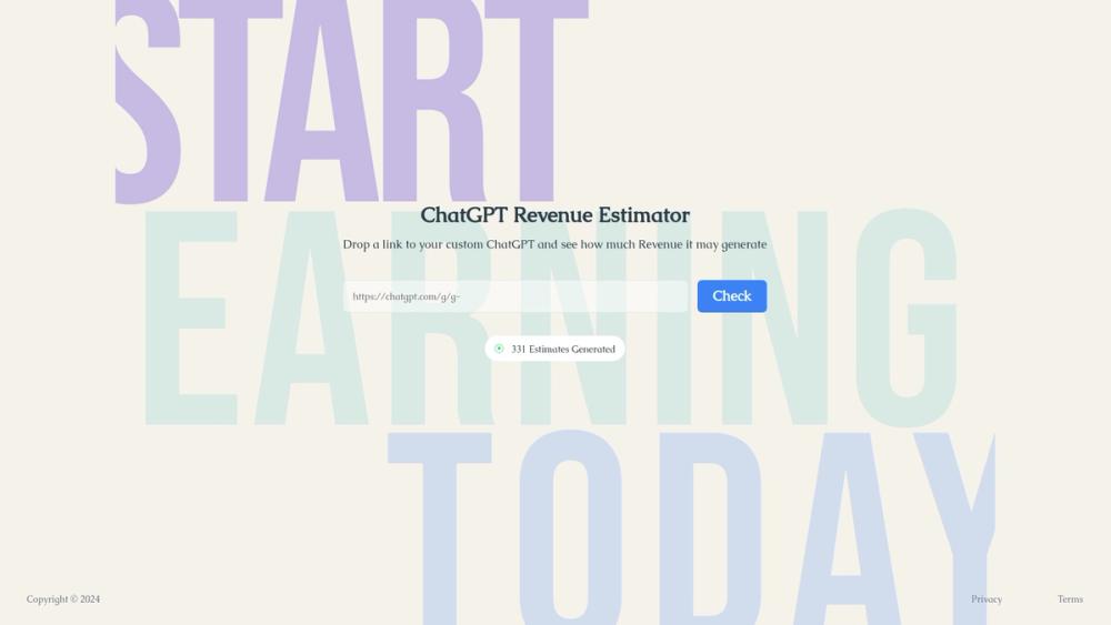 image for ChatGPT Revenue Estimator