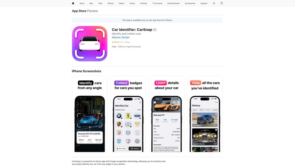 image for Car Identifier: CarSnap