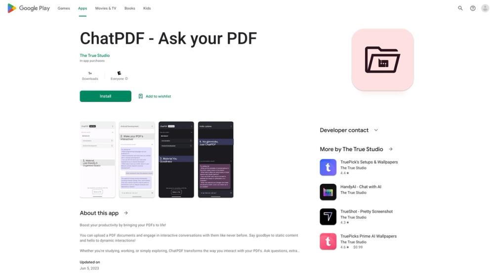 image for ChatPDF on Android - Ask your PDF