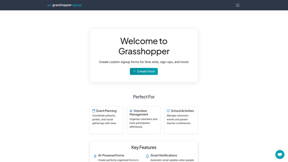 image for Grasshopper Signup