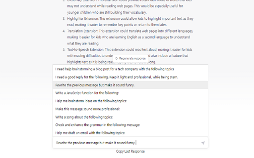image for ChatGPT Assistant - Autocomplete Prompts