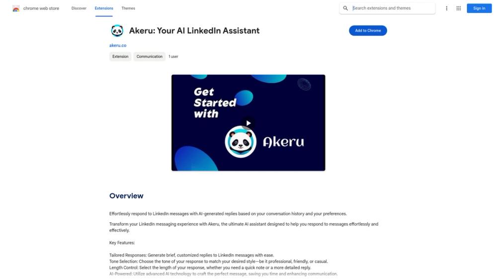 image for Akeru: Your AI LinkedIn Assistant