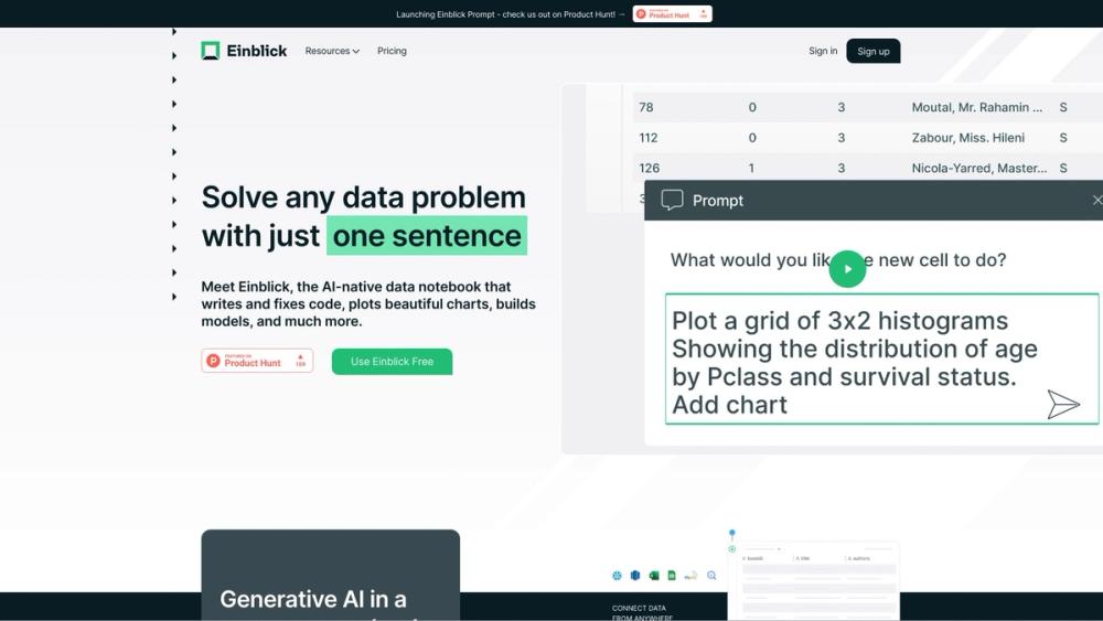 image for Einblick Prompt AI