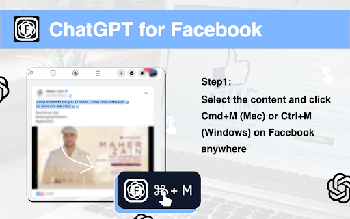 image for AI Commects & Replies for Facebook™