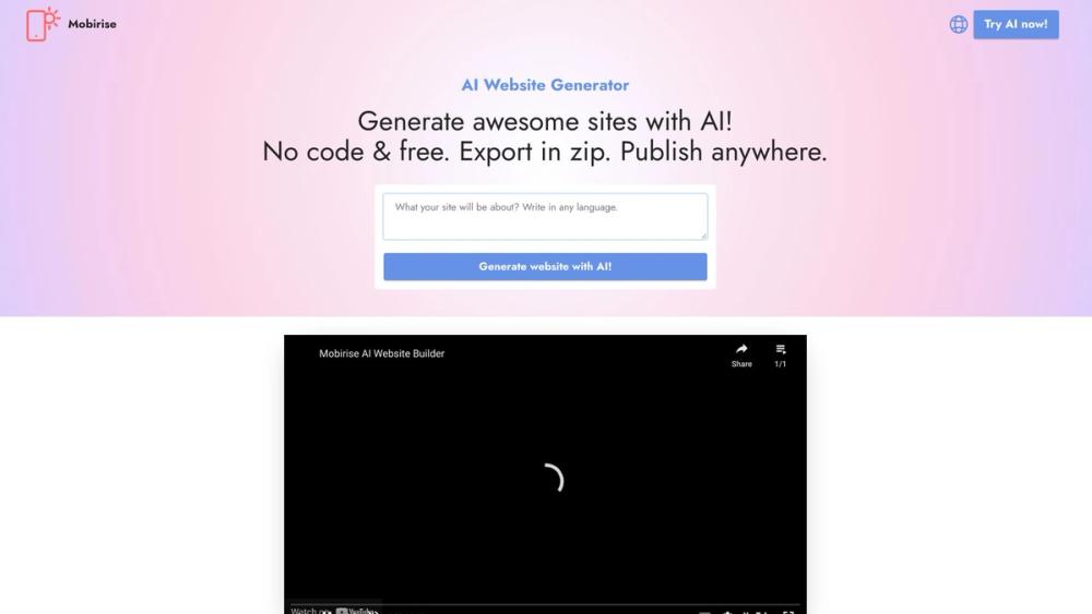 image for AI Website Generator