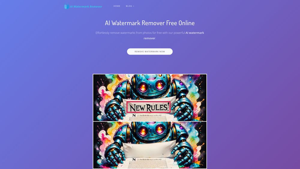 image for Free AI Watermark Remover Online