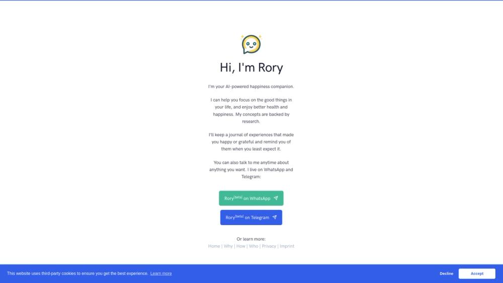 image for Rory AI [beta] - AI Journaling Companion