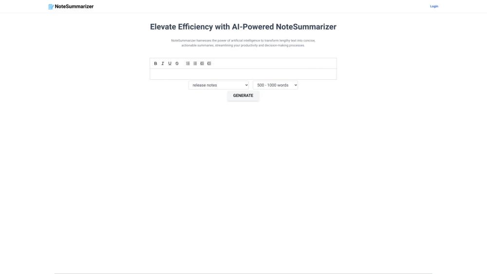 image for Note Summarizer