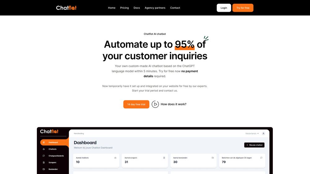 image for Chatflot - The no-code AI chatbot