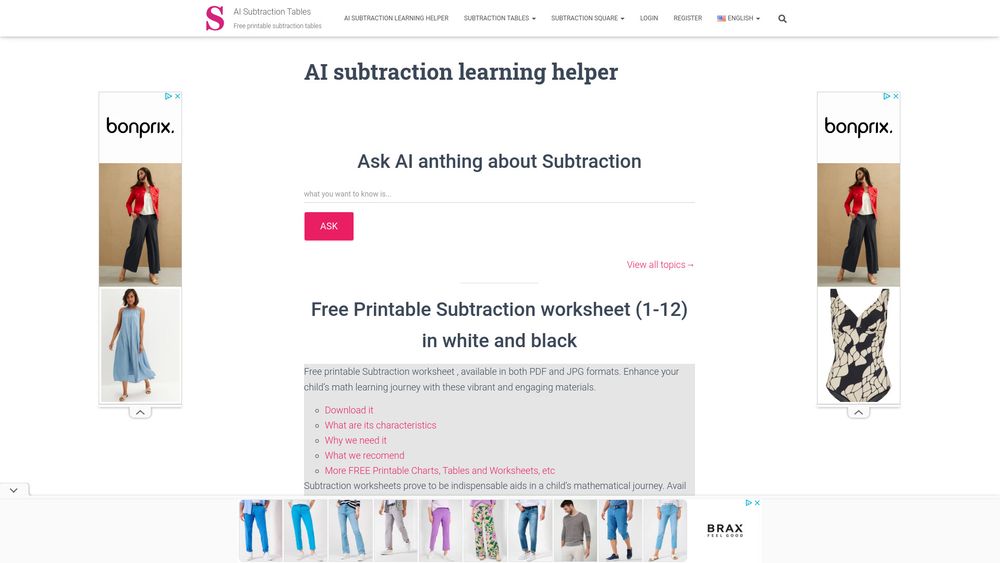 image for AI subtraction learning helper
