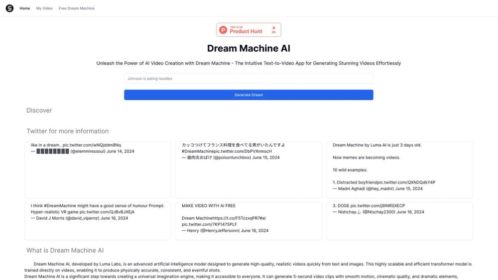 image for Dream Meachine AI