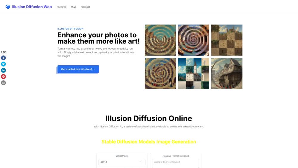 image for Illusion Diffusion Web