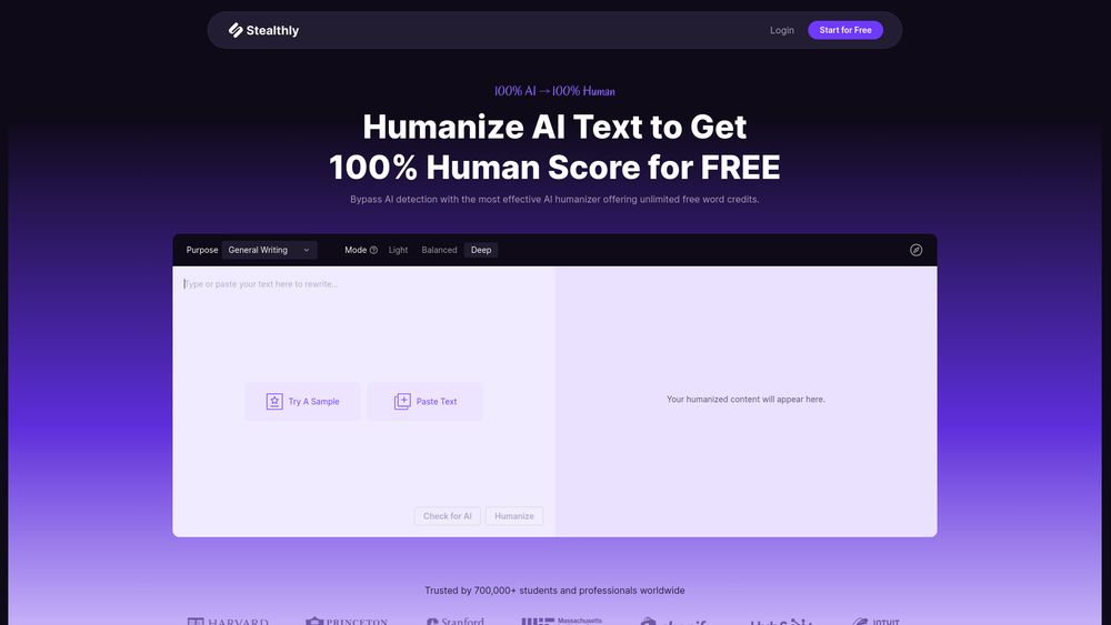 image for Stealthly AI Humanizer