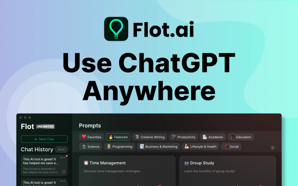 image for Flot AI - $37 for Lifetime Deal