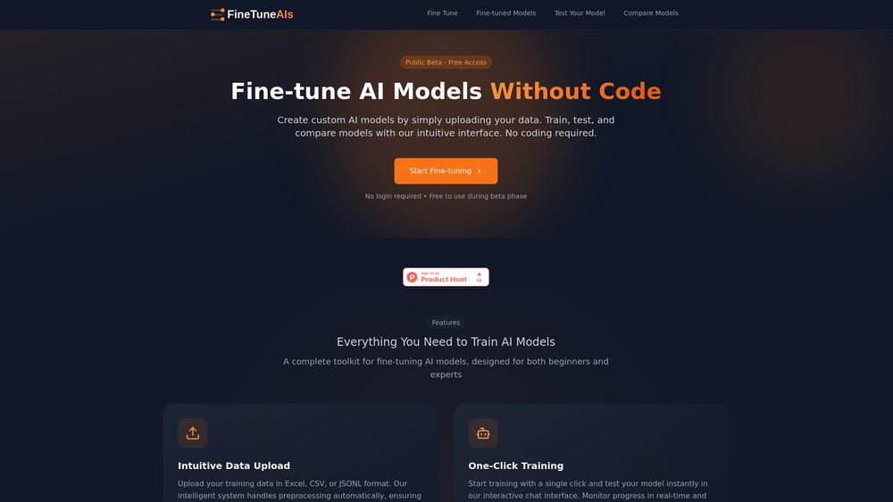 image for FineTune AIs - Without code