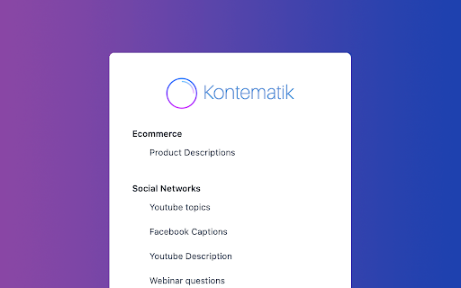 image for Kontematik