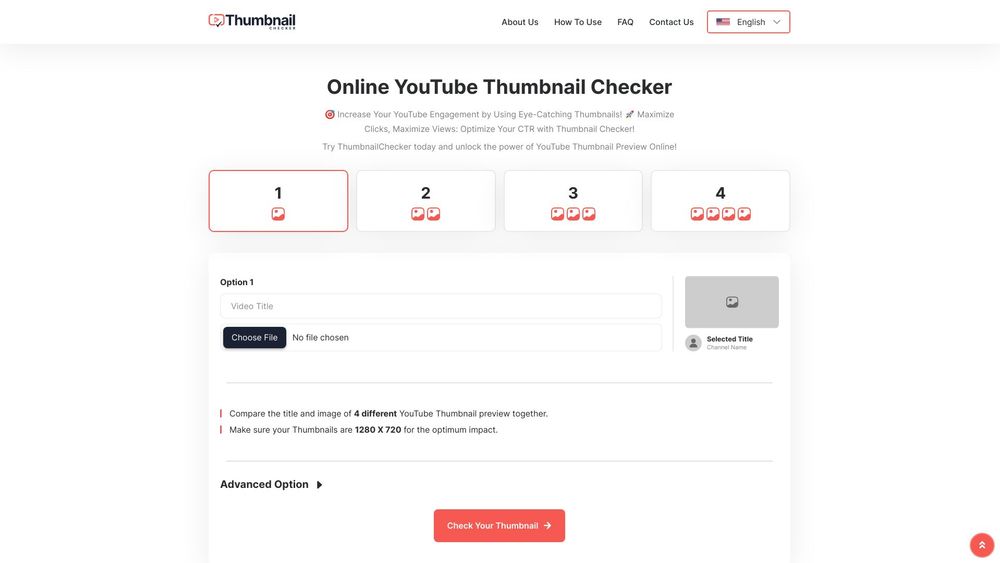 image for YouTube Thumbnail Checker