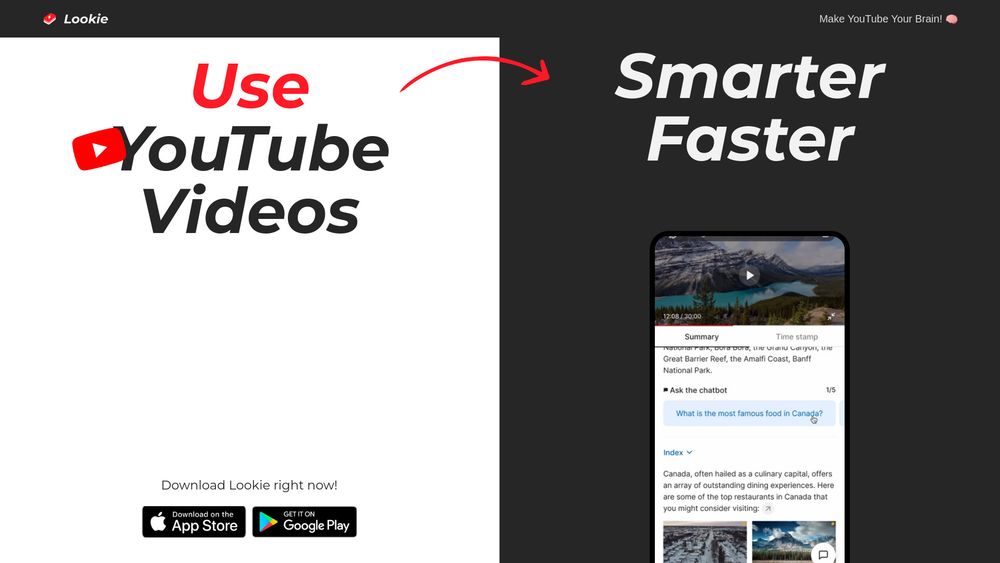 image for Lookie AI: Make YouTube Your Brain