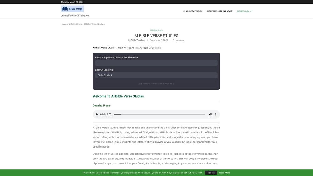 image for AI Bible Verse Studies
