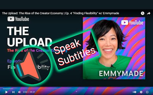 image for Speak Subtitles for YouTube