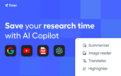 image for Liner: ChatGPT AI Copilot for Web&YouTube&PDF
