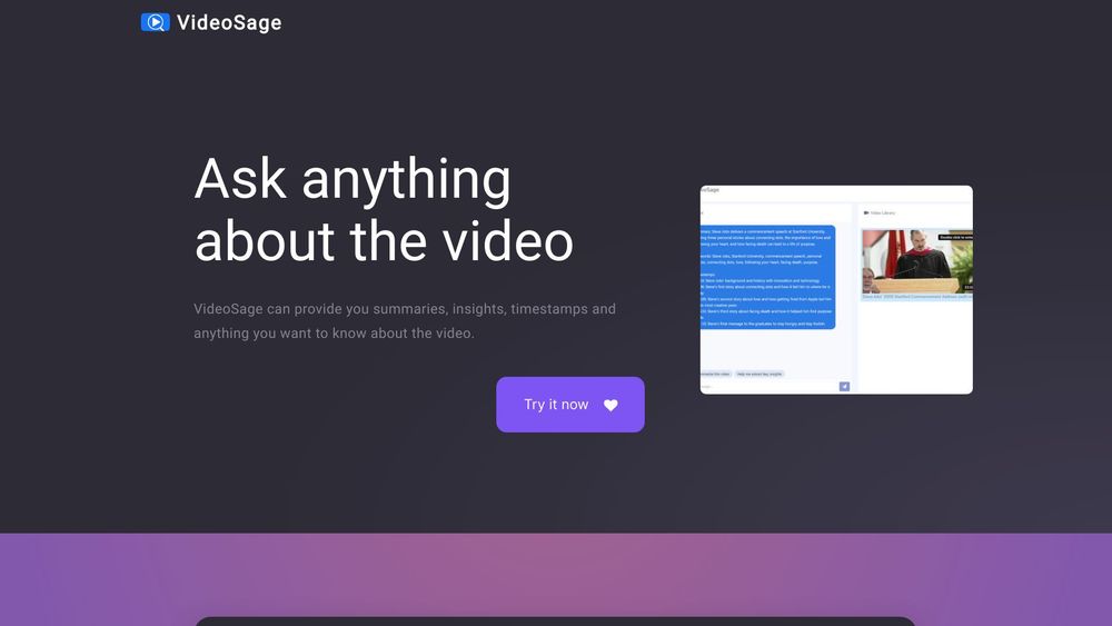 image for VideoSage AI