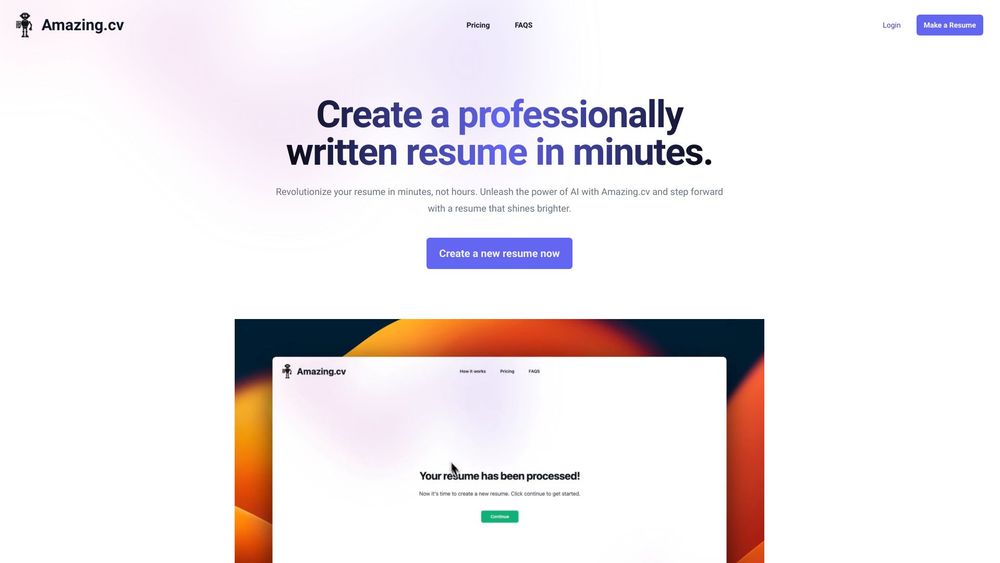 image for Amazing CV