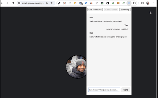 image for Google Meet - Call eXplorer