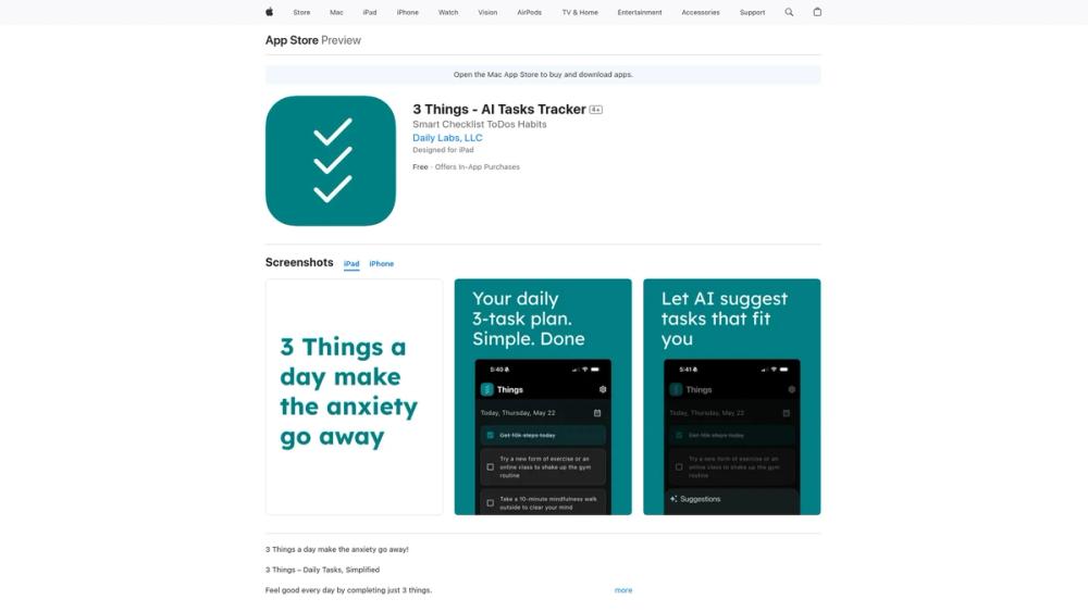 image for 3 Things AI Tasks Tracker