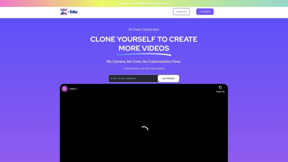image for X-Me：AI Video Generator