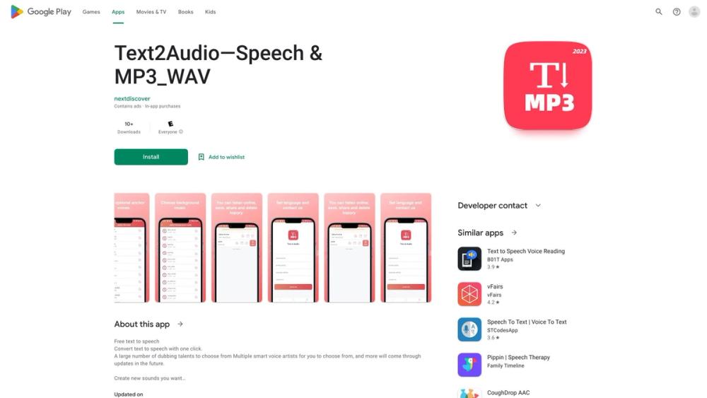 image for Text To Audio—TTS & MP3_WAV